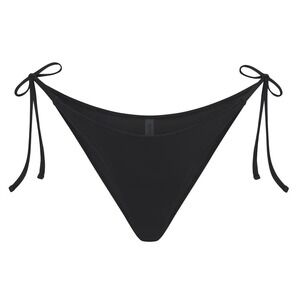 Skims Signature Swim Dipped Tie Bottom BB-BRF-8468W Onyx Medium